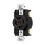 Arrow Hart Color Coded Locking Receptacle, #14-8 Awg 20A, Y 277/480V, L22-20, AHCL2220R