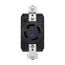 Arrow Hart Color Coded Locking Receptacle, #14-8 Awg 30A, Y 120/208V, 4-Pole, 4-Wire, 3 Phase, AHCL3430R