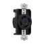 Arrow Hart Color Coded Locking Receptacle, #14-8 Awg 30A, Y 120/208V, 4-Pole, 4-Wire, 3 Phase, AHCL3430R