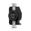 Arrow Hart Color Coded Locking Receptacle, #14-8 Awg 20A 125V, L5-20, 2-Pole 3-Wire, AHCL520R
