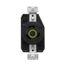 Arrow Hart Color Coded Locking Receptacle, #14-8 Awg 20A 125V, L5-20, 2-Pole 3-Wire, AHCL520R