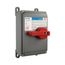 Motor Control Disconnect Switch, #14-10 Awg 30A, Mounting Feet/Din Rail, 600V, Gray, 3-Pole, AHDS30