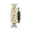 Arrow Hart Industrial Duplex Receptacle, #14-10 Awg 15A 125V, Ivory Face Base, Isolated Ground, AHIG5262V