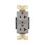 Arrow Hart Industrial Duplex Receptacle, #14-10 Awg 20A 125V, Gray Face Base, Isolated Ground, AHIG5362GY