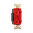 Arrow Hart Industrial Duplex Receptacle, #14-10 Awg 20A 125V, Red, AHIG5362RD