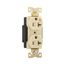Arrow Hart Industrial Duplex Receptacle, #14 To 10 Awg 20A 125V, Ivory, 2-Pole 3-Wire, AHIG5362V