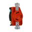 Locking Receptacle, #14-8 Awg, 30A, 480V, Back/Side Wiring, Orange, Single, L8-30, 2-Pole 3-Wire, AHIGL830R