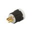 Locking Plug, Flat Cable, #16-8 Awg, 30A, 347/600V, UltraGrip, L23-30, 4-Pole, Five-Wire, AHL2330PF