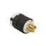 Locking Plug, Flat Cable, #16-8 Awg, 30A, 347/600V, UltraGrip, L23-30, 4-Pole, Five-Wire, AHL2330PF