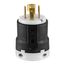 Locking Plug, #16-8 Awg, 30A, 240/415V, Back Wiring, Ultra Grip, L26-30, 4-Pole, Five-Wire, AHL2630P