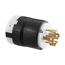 Locking Plug, #16-8 Awg, 30A, 240/415V, Back Wiring, Ultra Grip, L26-30, 4-Pole, Five-Wire, AHL2630P