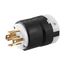 Locking Plug, #16-8 Awg, 30A, 240/415V, Back Wiring, Ultra Grip, L26-30, 4-Pole, Five-Wire, AHL2630P