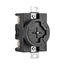 Arrow Hart Locking Receptacle, 20A, 30A, Industrial, 600/250V, Black, Ultra Grip, 3-Pole, 4-Wire, AHPL20403N