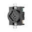 Arrow Hart Locking Receptacle, 20A, 30A, Industrial, 600/250V, Black, Ultra Grip, 3-Pole, 4-Wire, AHPL20403N