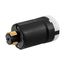 Arrow Hart Locking Plug, #12-4 Awg, 20A, 30A, 600/250V, Brass, Ultra Grip, 3-Pole, 4-Wire, AHPL20415N