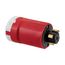 Arrow Hart Locking Plug, #12-4 Awg, 30A, 480V, Red, White, UltraGrip, 3-Pole, 4-Wire, AHPL20445N