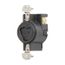 Arrow Hart Receptacle, #10-14 Awg, 20A, 125V, Black, Three-Pole, Three-Wire, AHPL23000G