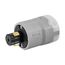 Arrow Hart Locking Plug, #12-4 Awg, 20A, Hospital, 125V, Back Wiring, Gray, 2-Pole, 3-Wire, AHPL23056N