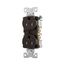 Arrow Hart Industrial Duplex Receptacle, #14-10 Awg 15A 125V, Brown, 2-Pole 3-Wire, AHTR5262B