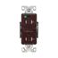 Arrow Hart Duplex Receptacle, #14-10 Awg 20A, 125V, Brown Face, Pvc Base, 5-20R, Duplex, AHTR8300B