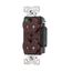 Arrow Hart Duplex Receptacle, #14-10 Awg 20A, 125V, Brown Face, Pvc Base, 5-20R, Duplex, AHTR8300B