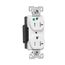 Arrow Hart Duplex Receptacle, #14-10 Awg 20A, Healthcare 125V Face, Pvc Base, 5-20R, Duplex, AHTR8300W