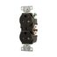 Arrow Hart Industrial Duplex Receptacle, #14-10 Awg 15A 125V, Gray, Tamper-Resistant, AHTRIG5262GY