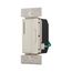 Smart Dimmer, 7-Step Led Light Level Display, 120V, Light Almond, Fan, 1-Pole, 1-Phase, ARD-LA