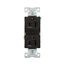 Commercial Duplex Receptacle, #14-10 Awg 15A, 125V, Back & Side, Black, High-Impact Nylon, Pvc, BR15BK