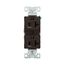 Commercial Duplex Receptacle, #14-10 Awg 20A 125V, Back & Side, Brown, High-Impact Nylon, 5-20R, BR20B