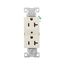Commercial Duplex Receptacle, #14-10 Awg 20A 125V, Back & Side, Light Almond, 5-20R, BR20LA