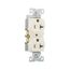 Commercial Duplex Receptacle, #14-10 Awg 20A 125V, Back & Side, Light Almond, 5-20R, BR20LA