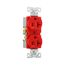 Commercial Duplex Receptacle, #14-10 Awg 20A, 125V, Back & Side, Red, High-Impact Nylon, 5-20R, BR20RD