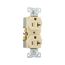 Commercial Duplex Receptacle, #14-10 Awg 20A 125V, Back & Side, Ivory, High-Impact Nylon, 5-20R, BR20V