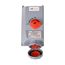 Arrow Hart Mechanical Interlock, Non-Fusible, 30A, 125/250V, 3-Pole, 4-Wire, Female, 2, 5 Hp, CD430MI12W