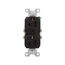 Commercial Duplex Receptacle, #14-10 Awg 15A, 125V, SideWire, Black, High-Impact Nylon, Pvc, CR15BK