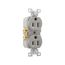 Commercial Grade Duplex Receptacle, #14-10 Awg 15A, 125V, SideWire, Gray, High-Impact Nylon, Pvc, CR15GY