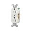 Commercial Duplex Receptacle, #14-10 Awg 15A, 125V, SideWire, White, High-Impact Nylon, Pvc, CR15W
