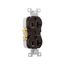 Commercial Duplex Receptacle, #14-10 Awg 20A, 125V, SideWire, Brown, High-Impact Nylon, CR20B