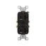 Commercial Duplex Receptacle, #14-10 Awg 20A, 125V, SideWire, Black, High-Impact Nylon, CR20BK