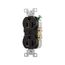 Commercial Duplex Receptacle, #14-10 Awg 20A, 125V, SideWire, Black, High-Impact Nylon, CR20BK