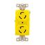 Corrosion Resistant Locking Receptacle, #14-10 Awg, 15A, 125V, Duplex, L5-15, 2-Pole 3-Wire, CR4700