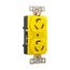 Corrosion Resistant Locking Receptacle, #14-10 Awg, 15A, 125V, Duplex, L5-15, 2-Pole 3-Wire, CR4700