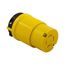 Corrosion Resistant Locking Connector, #14-10 Awg 20A, 250V, Safety Grip, L15-20 3-Pole 4-Wire, CRL1520C