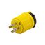 Corrosion Resistant Locking Plug, #14-10Awg 20A, 250V, SafetyGrip, L15-20 3-Pole 4-Wire, CRL1520P