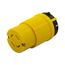 Corrosion Resistant Locking Connector, #14-8 Awg 20A, 480V, Safety Grip, L16-20 3-Pole 4-Wire, CRL1620C