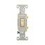 Commercial Toggle Switch, #14-10 Awg 15A 120/277V, Ivory, Load Type: Motor Control, Fan, 1-Pole, CS115V