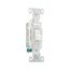 Commercial Toggle Switch, #14-10 Awg 15A, 120/277V, Load Type: Motor Control, Fan, 1-Pole, Pvc, CS115W