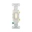 Commercial Toggle Switch, #14-10 Awg 20A, 120/277V Almond, Load Type: Motor Control, Fan, 1-Pole, CS120A