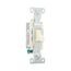Commercial Toggle Switch, #14-10 Awg 20A, 120/277V Almond, Load Type: Motor Control, Fan, 1-Pole, CS120A